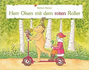 Herr Olsen mit dem roten Roller