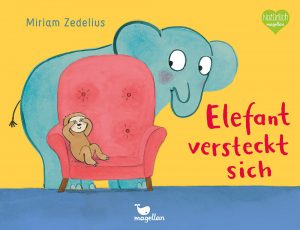 Elefant versteckt sich       