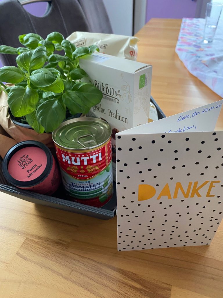 Dank für Buchvorstellung