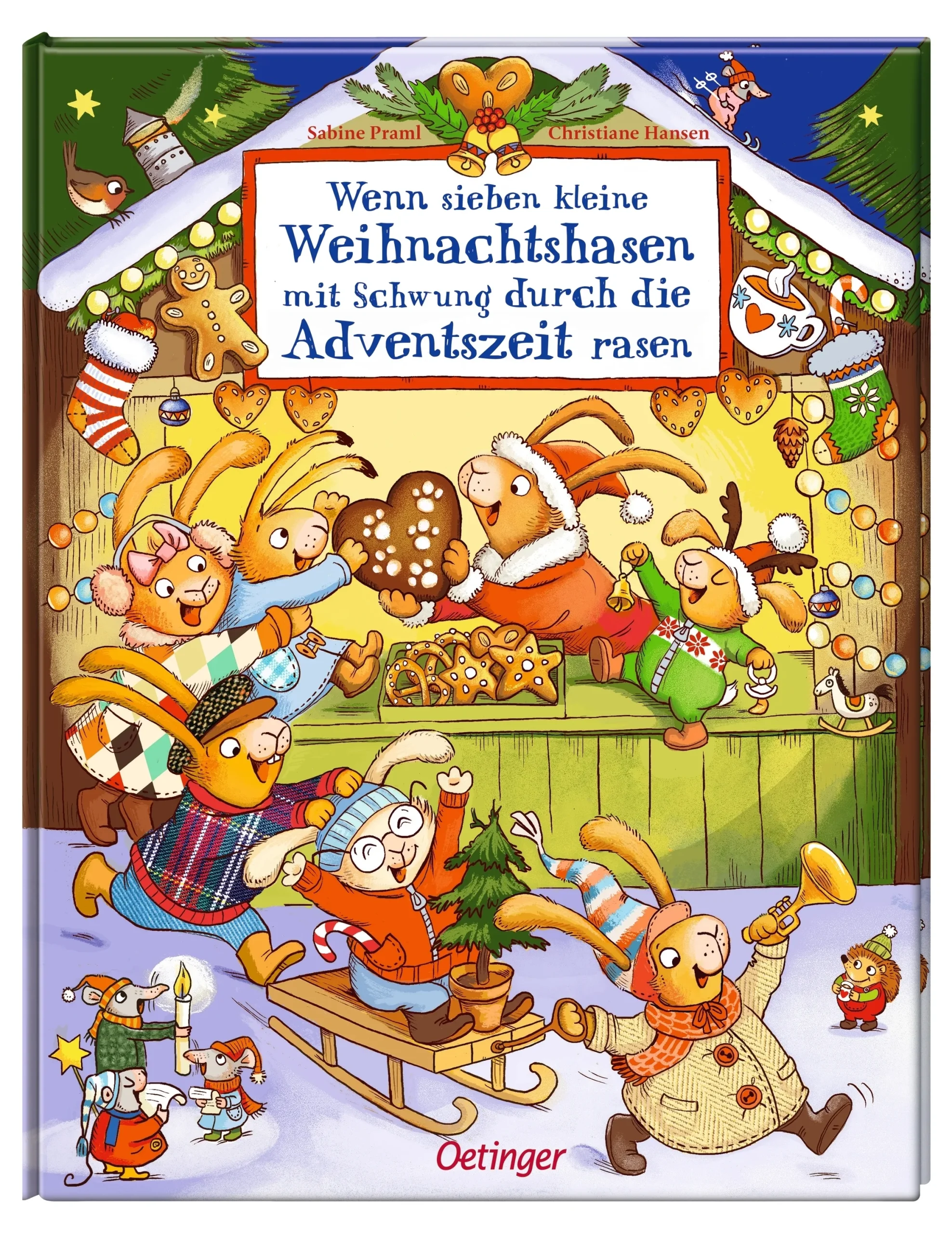 Wenn sieben kleine Hasen mit Schwung durch die Adventzeit rasen