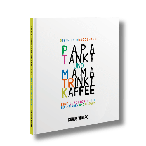 Papa tankt und Mama trinkt Kaffee