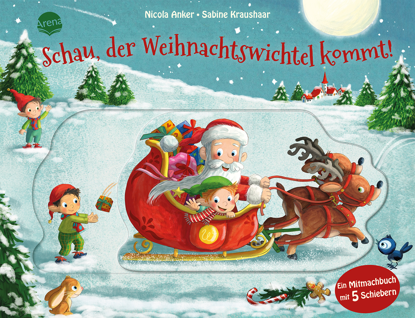 Schau, der Weihnachtswichtel kommt